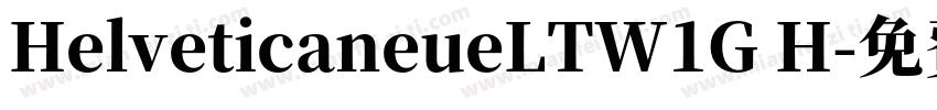 HelveticaneueLTW1G H字体转换